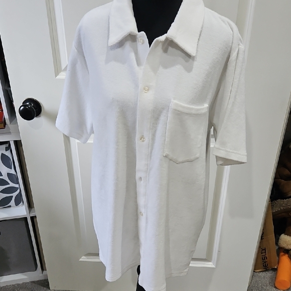 Criquet Other - Criquet Men's White Casual Button Down Shirt